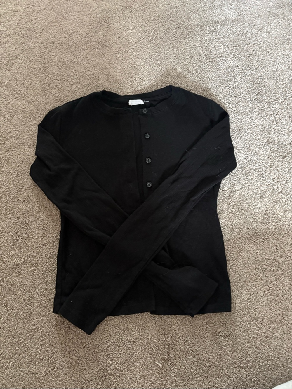 Cotton On Black Button-Front Women's Knit Cardigan